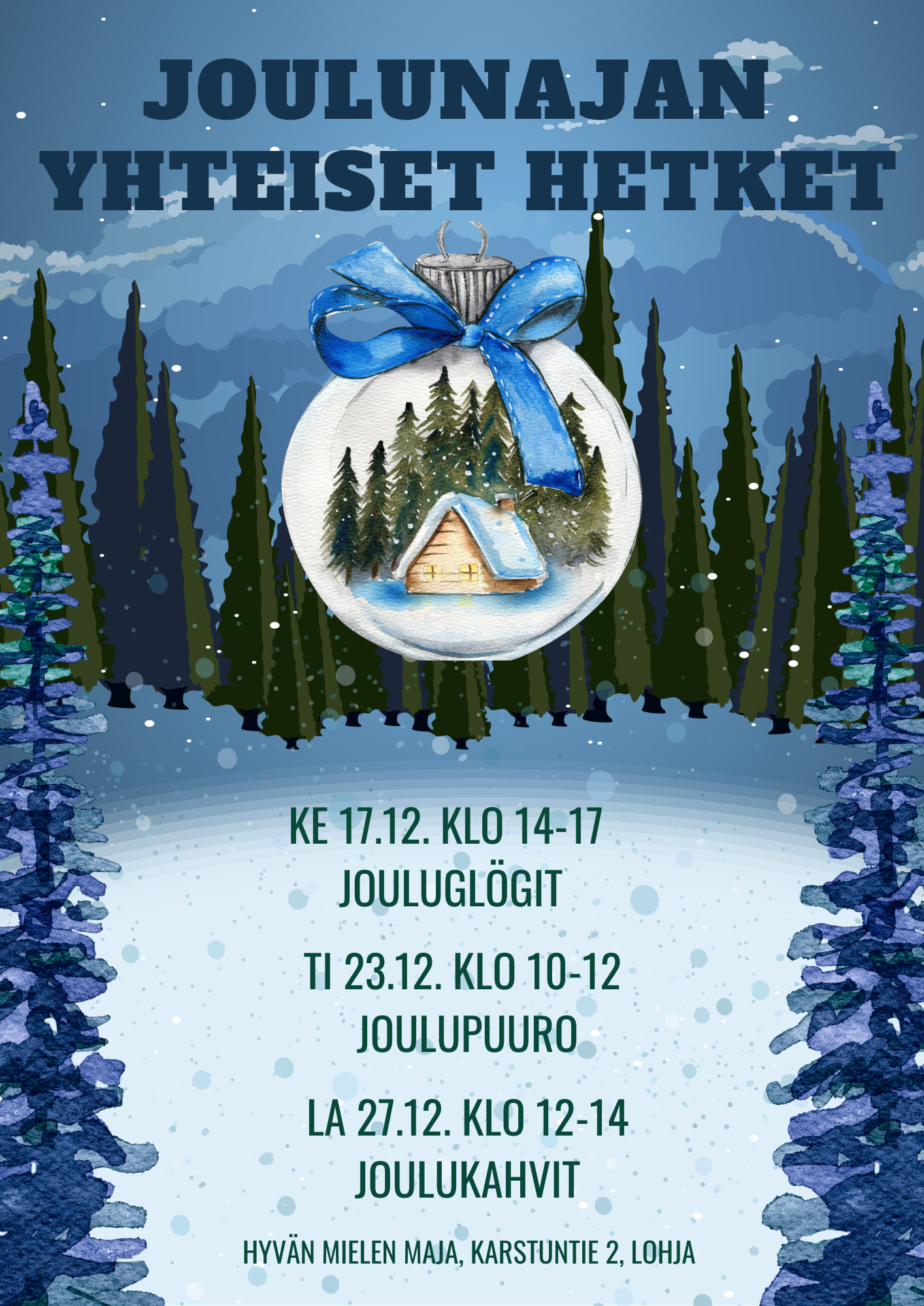 Hyvän mielen majan joulunajan yhteiset hetket